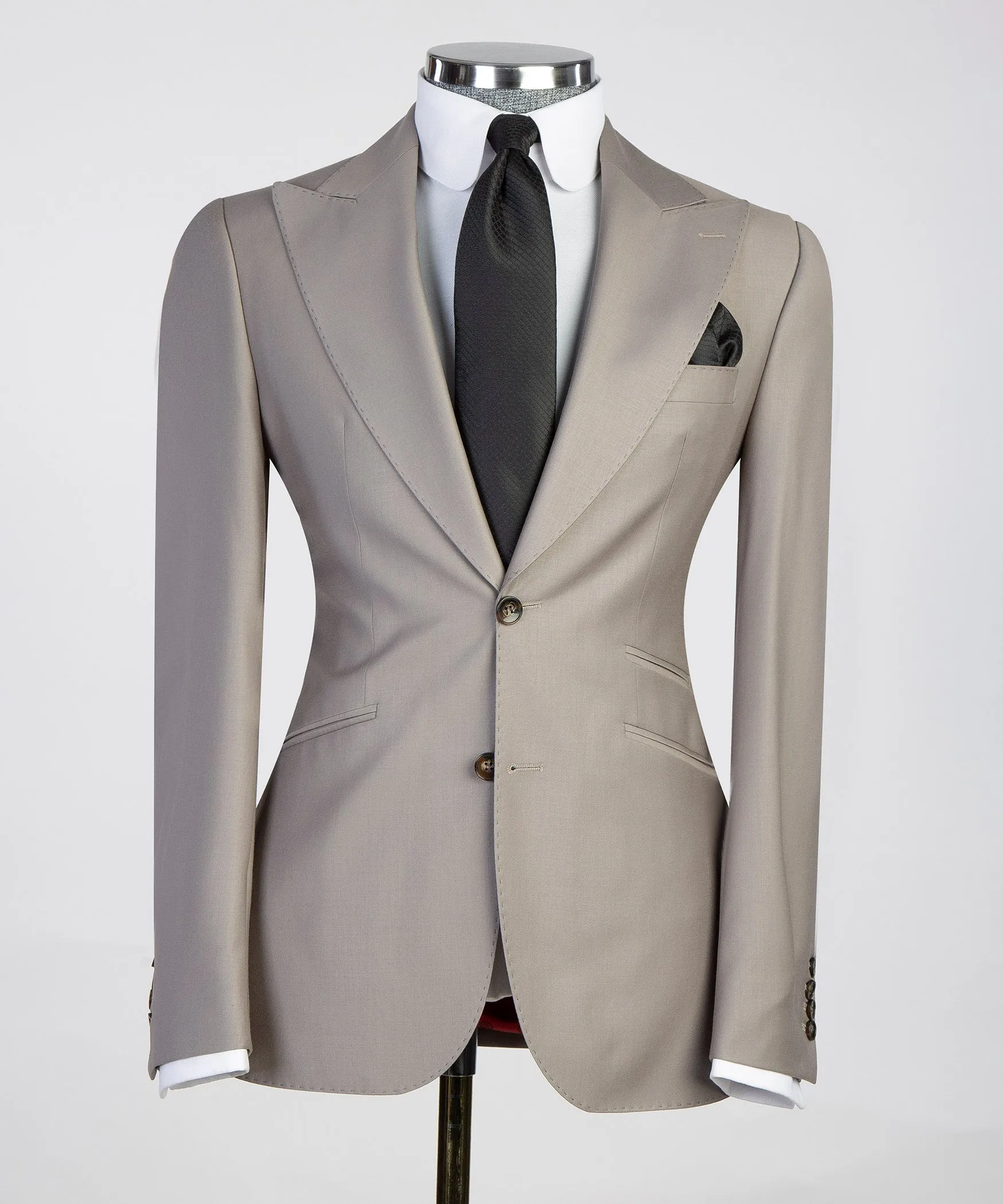 3 Piece Mens Grey Tuxedo