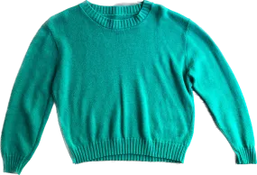 80s Kelly Green Box Sweater      L