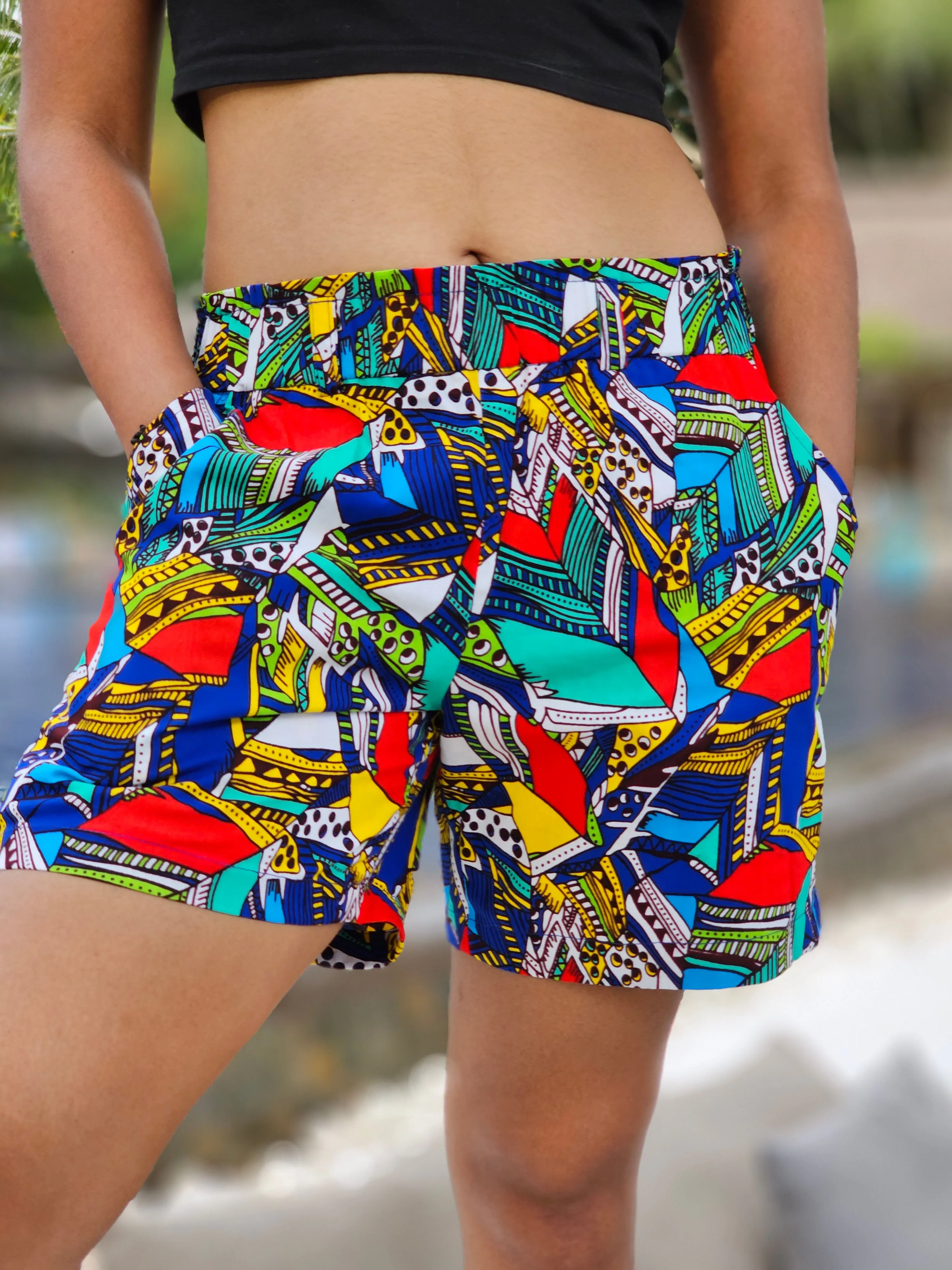 African print shorts (sorc za zene)