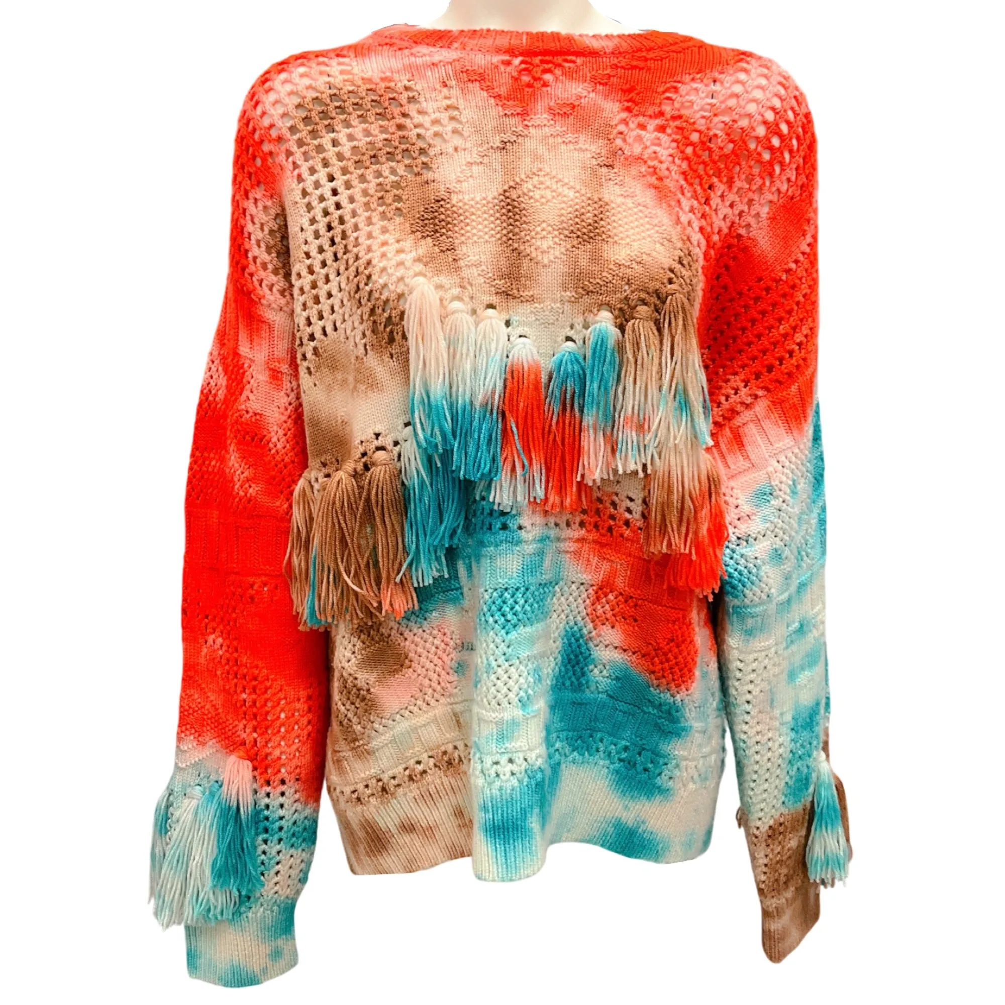 Alanui Multicolor 2023 California Dreamin' Crewneck Long-Sleeved Jumper