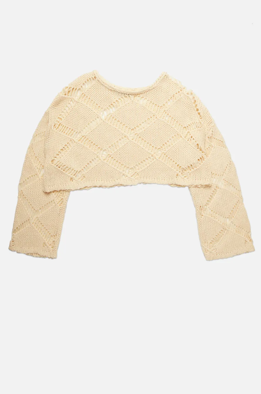 Alula Crop Sweater - Butter