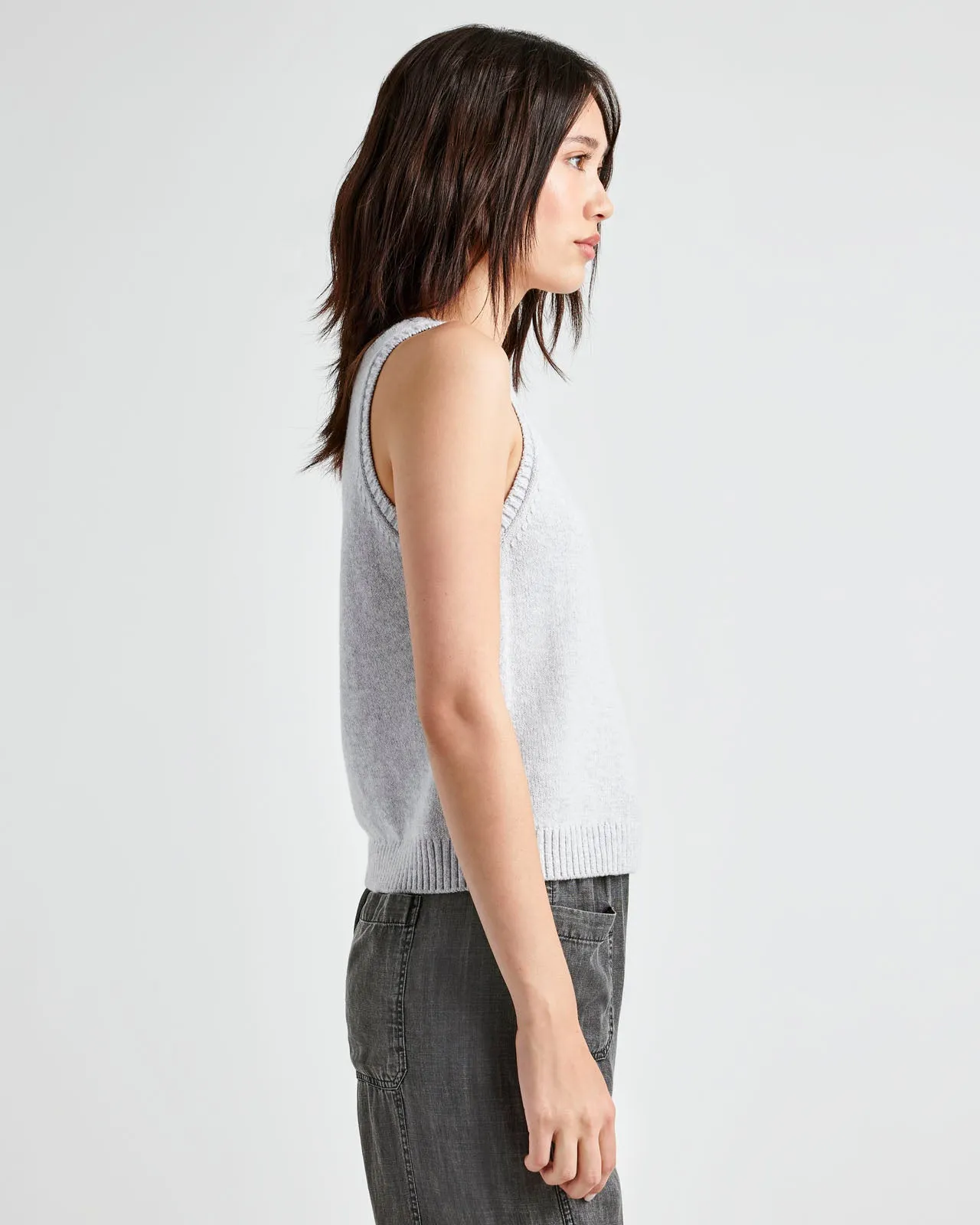 Amber Cropped Sweater Tank