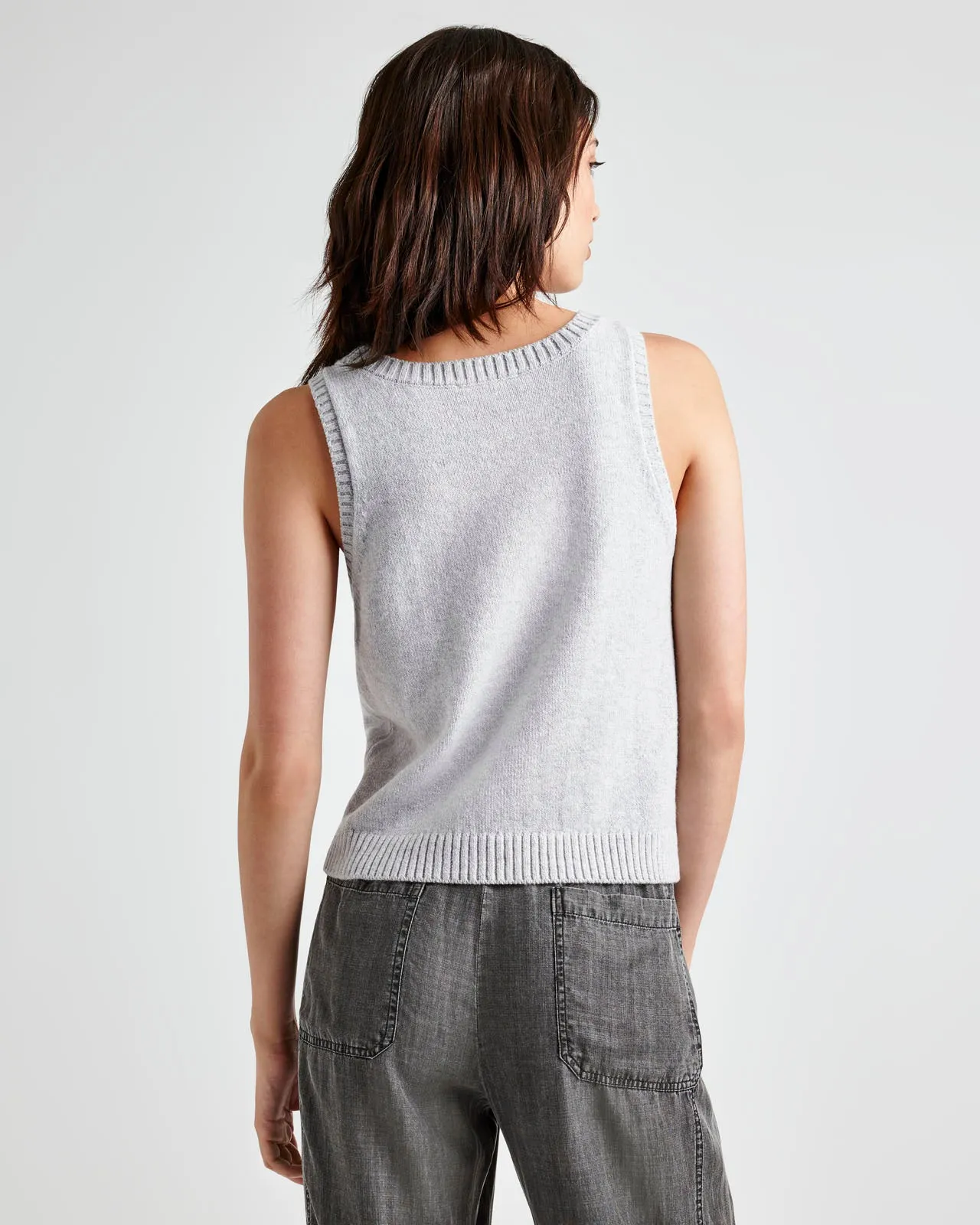 Amber Cropped Sweater Tank