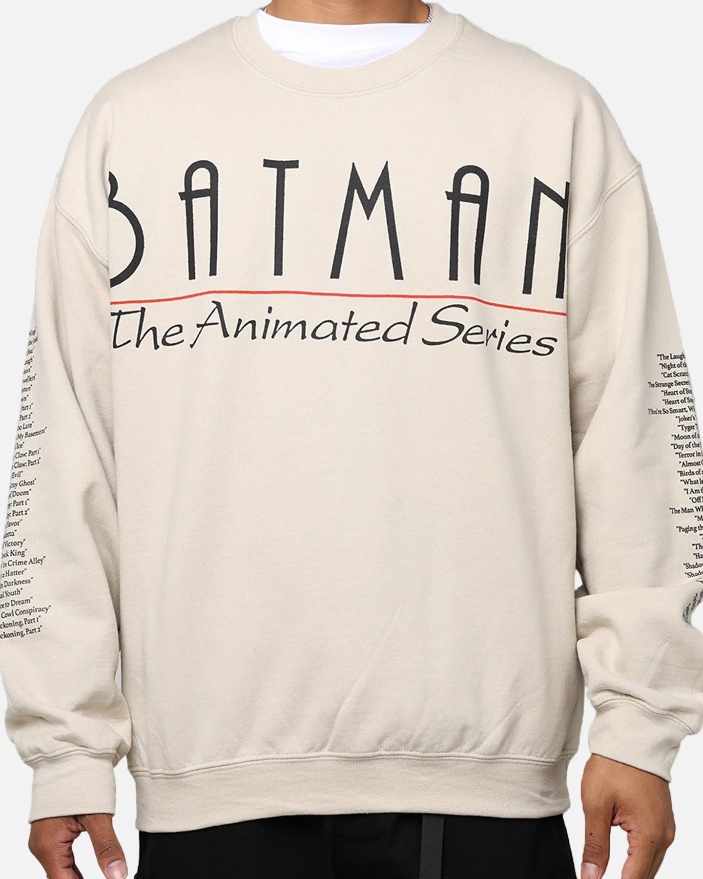 American Thrift X DC Batman The Animated Series Crewneck Sand