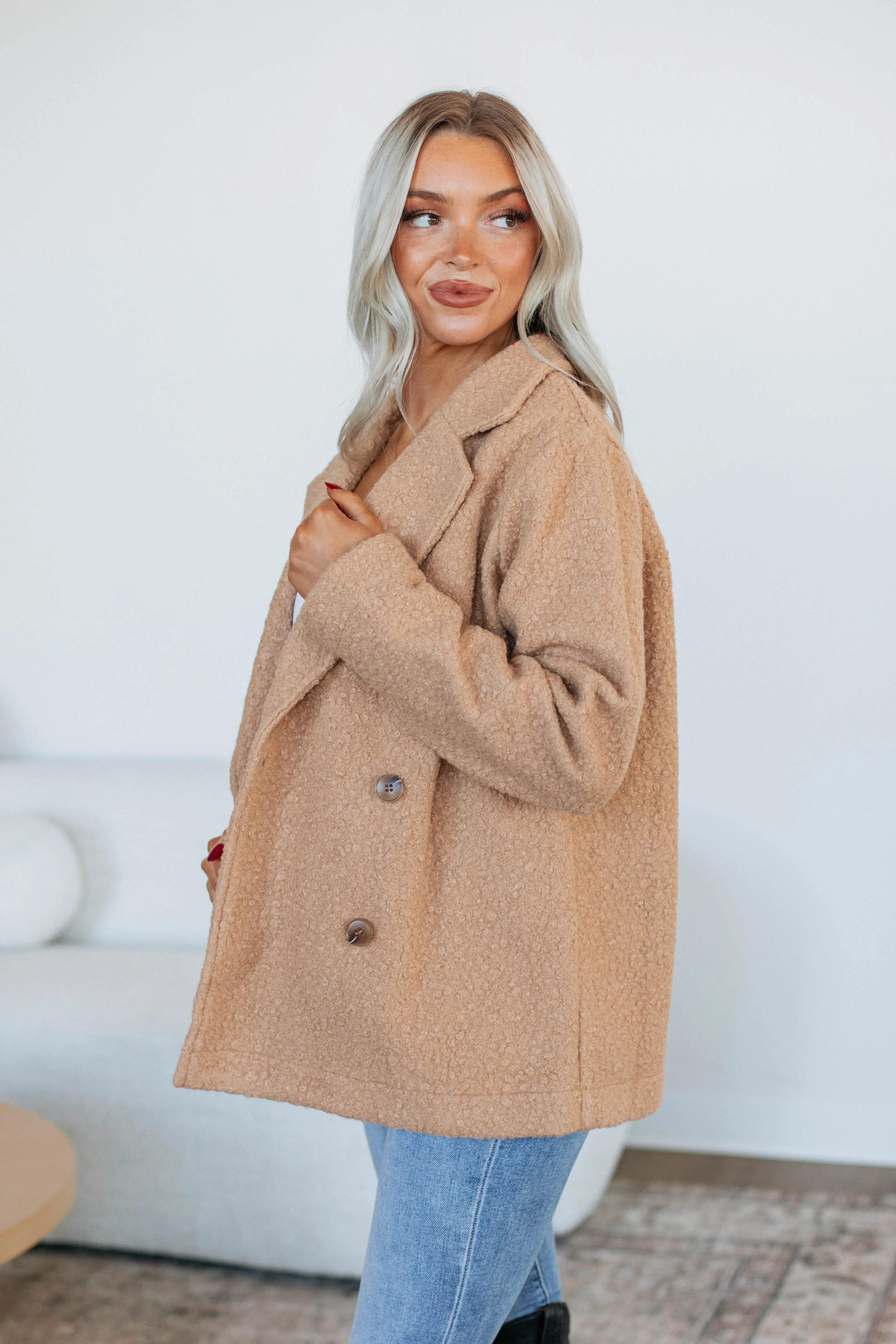 Ania Teddy Coat - Tan