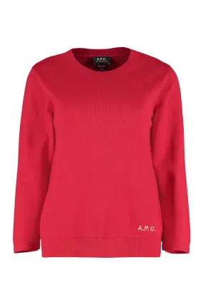 A.P.C. Logo Embroidered Crewneck Jumper