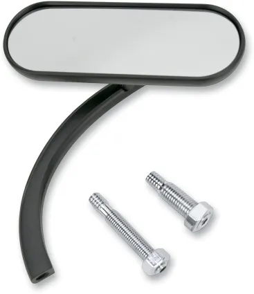 Arlen Ness Mini Oval Mirror -Black Right