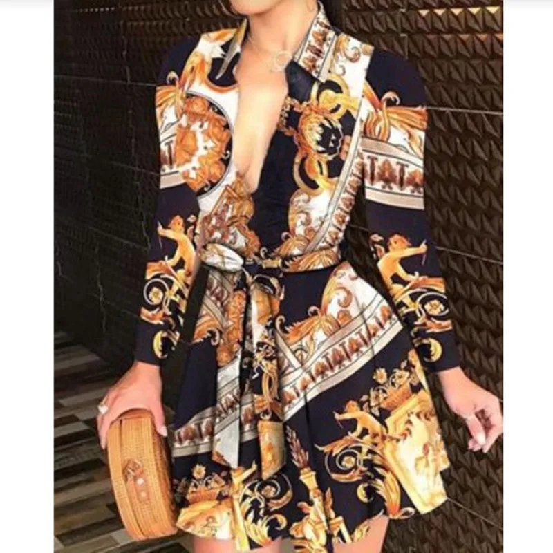 Artistic Accents Belted Wrap Dress - Culture Heaven Special