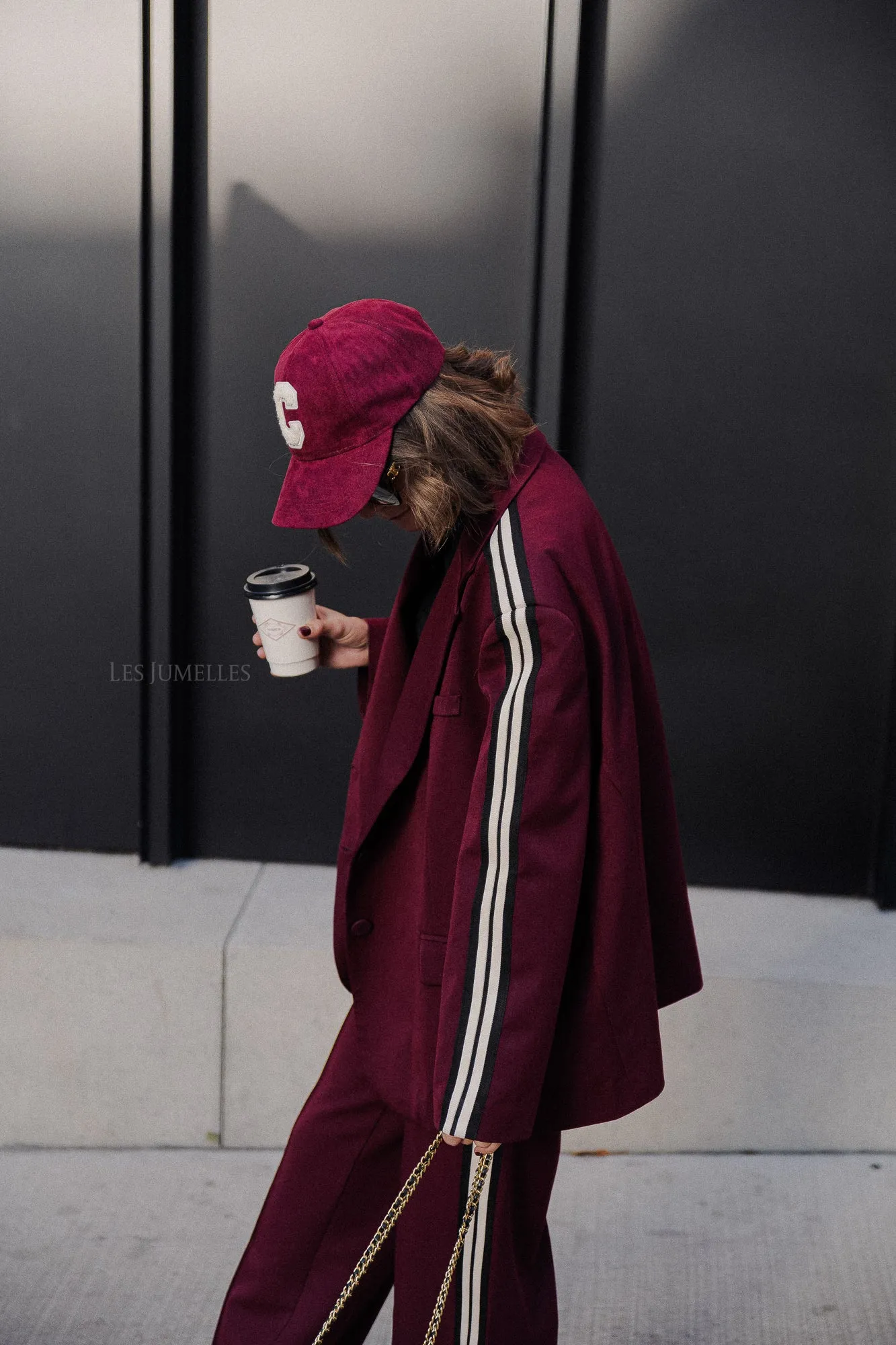 Aurelia oversized blazer burgundy