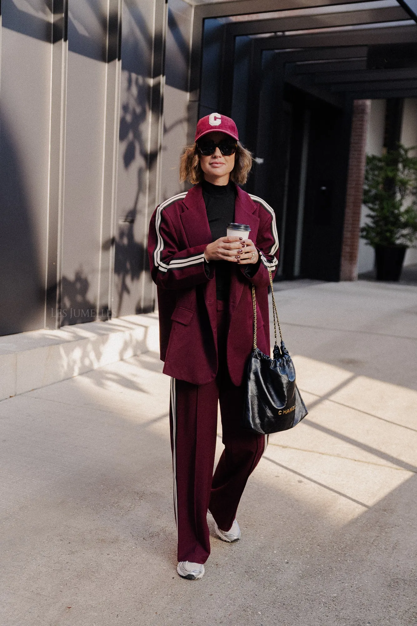 Aurelia oversized blazer burgundy