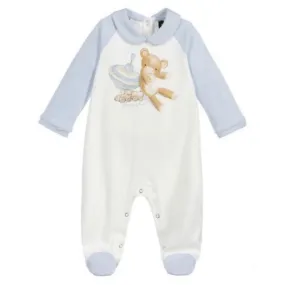 Baby Boys Teddy Babygrow