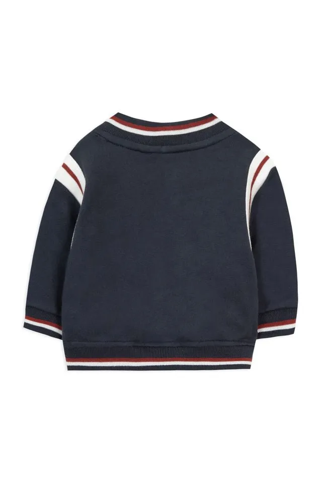 BABY GLOBE TROTTEUR GILETSWEAT1 - marine