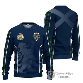 Baillie Tartan Ugly Sweater with Family Crest and Lion Rampant Vibes Sport Style