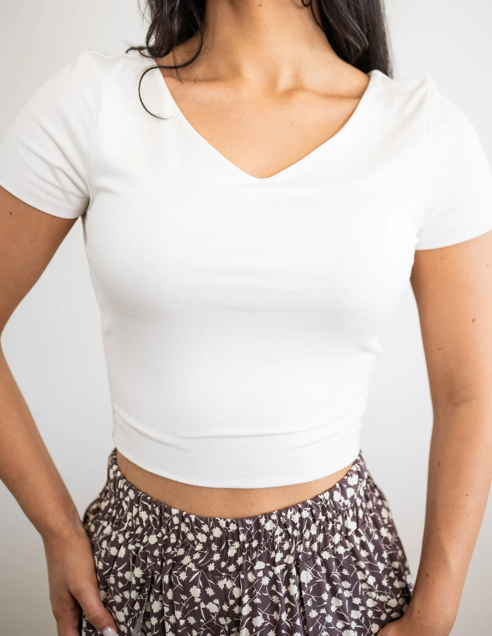 Bamboo Violet Crop Top