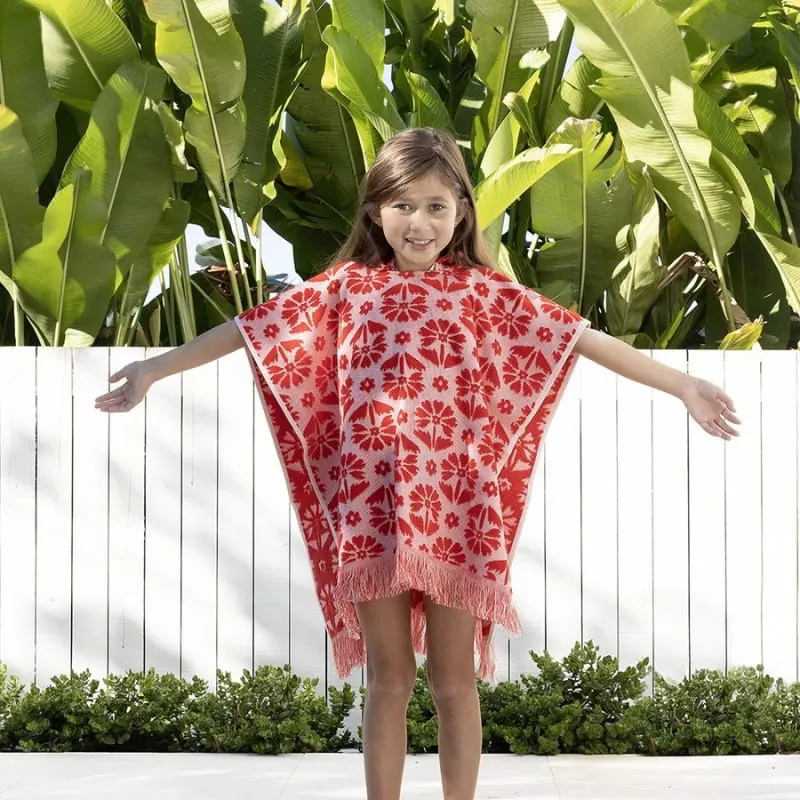 Bambury Flora Poppy Kids Poncho