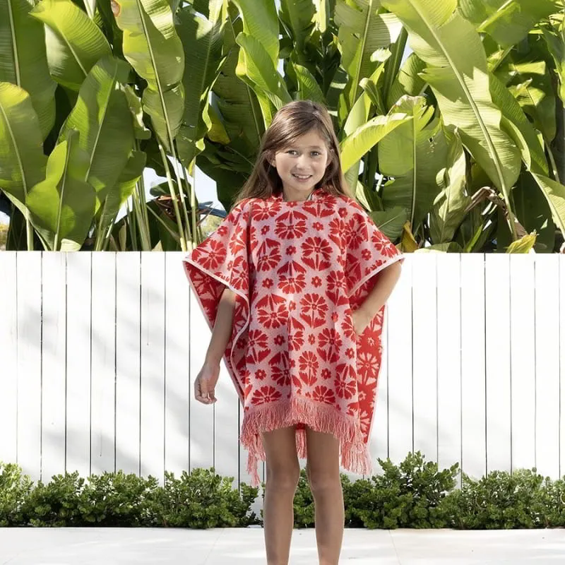 Bambury Flora Poppy Kids Poncho