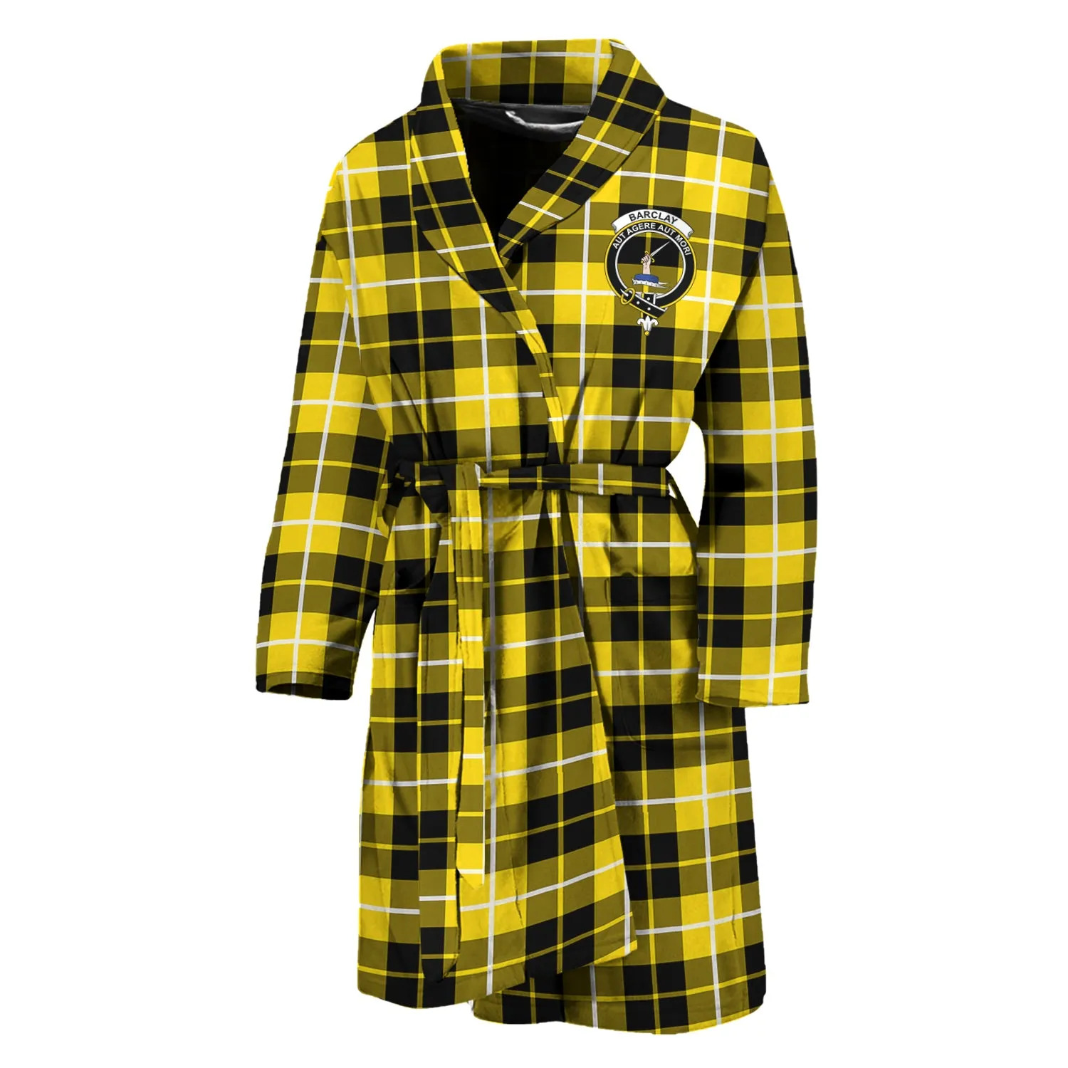 Barclay Dress Modern Tartan Bathrobe with Family Crest