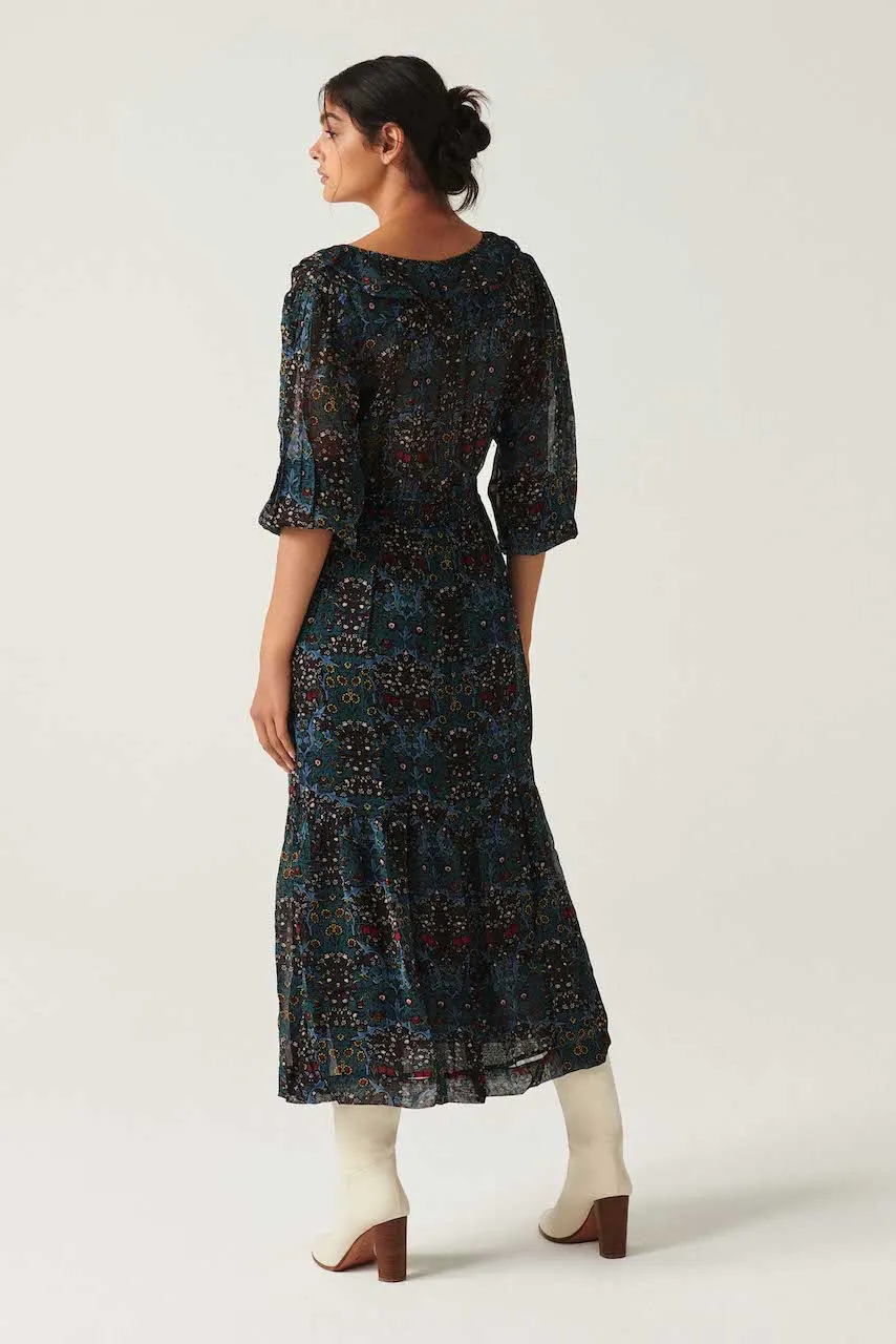 Bash Paris Phoenix dress in Blue Nuit