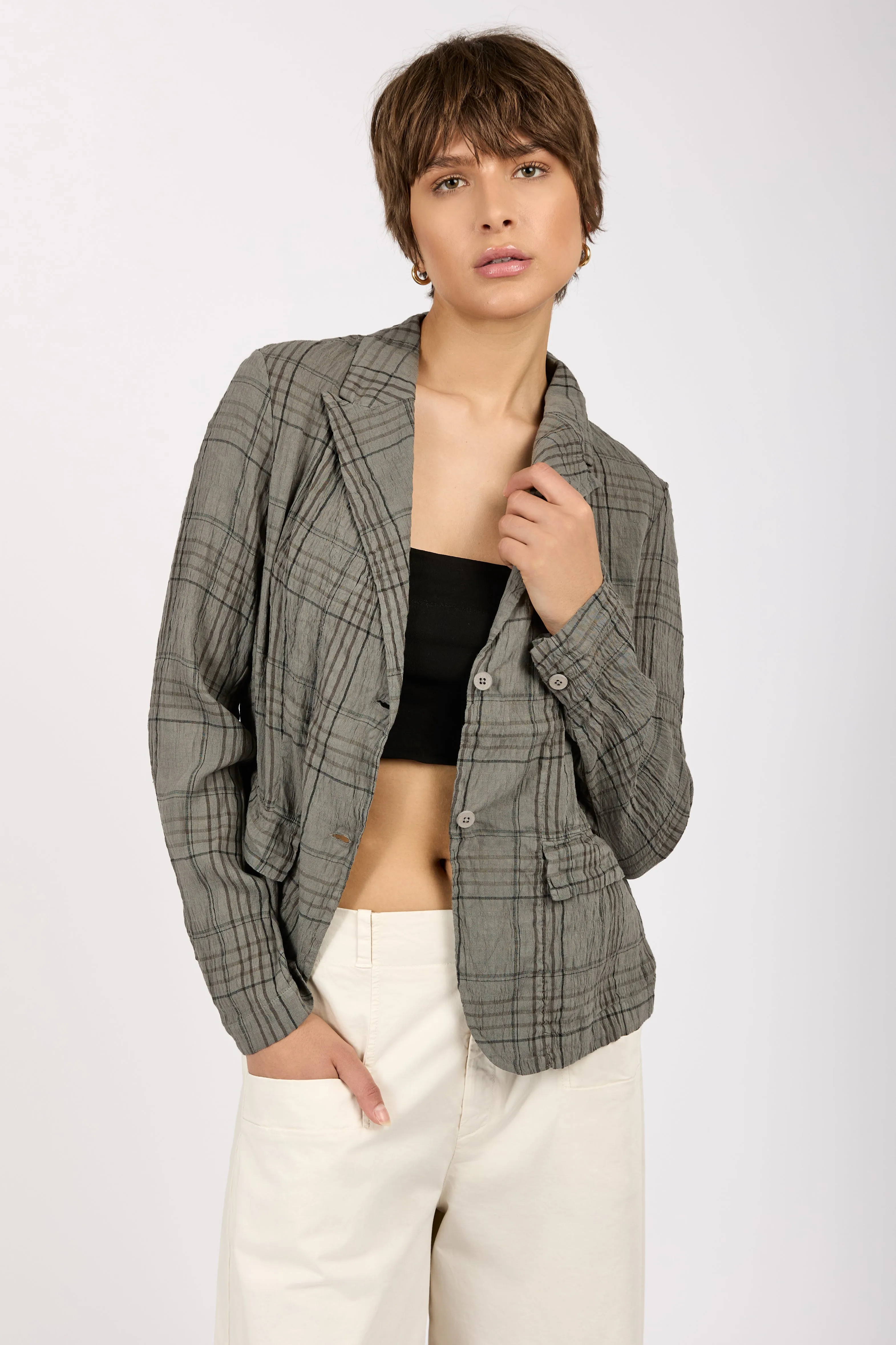 Blazer Jacket in Grey