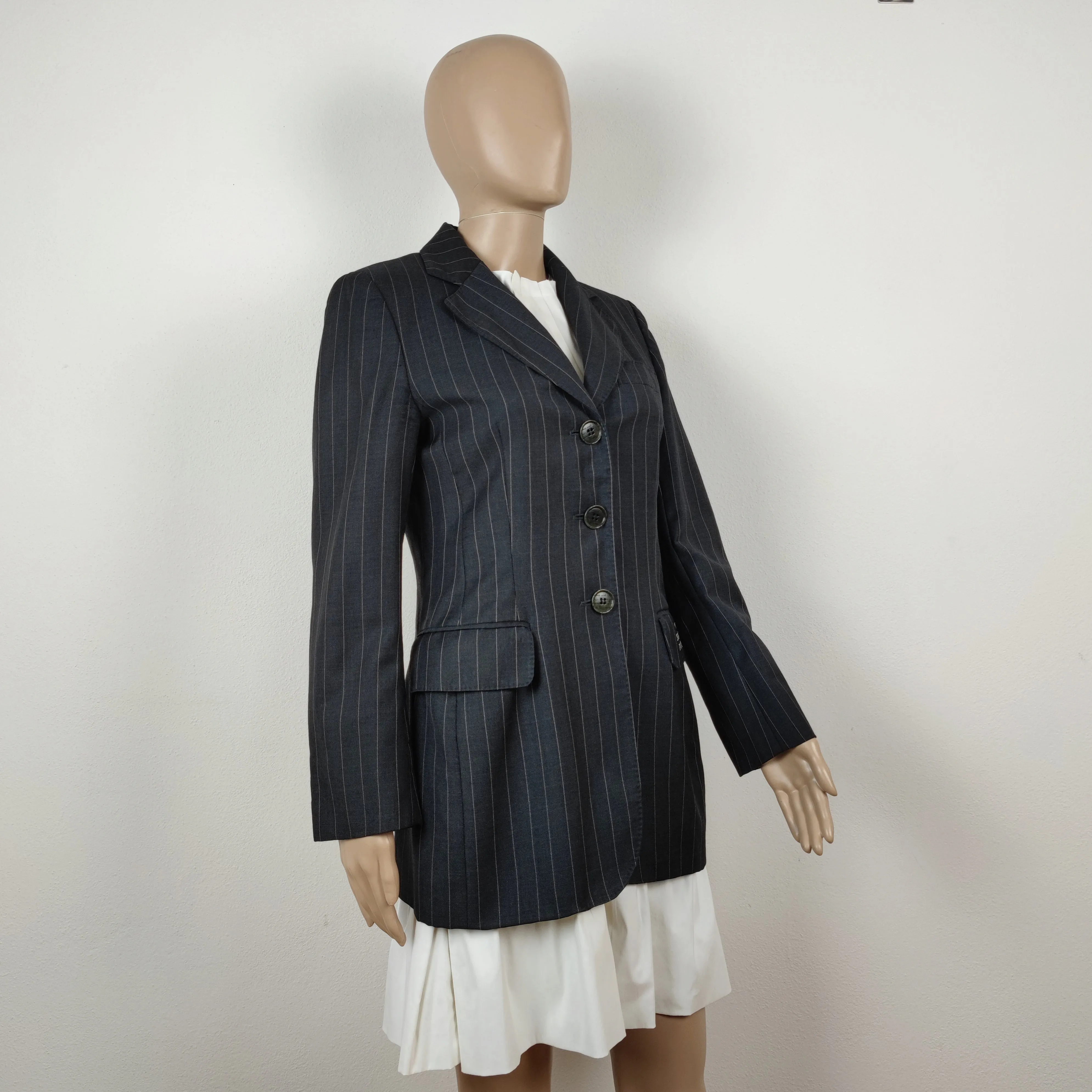 Blazer Moschino grigio gessato