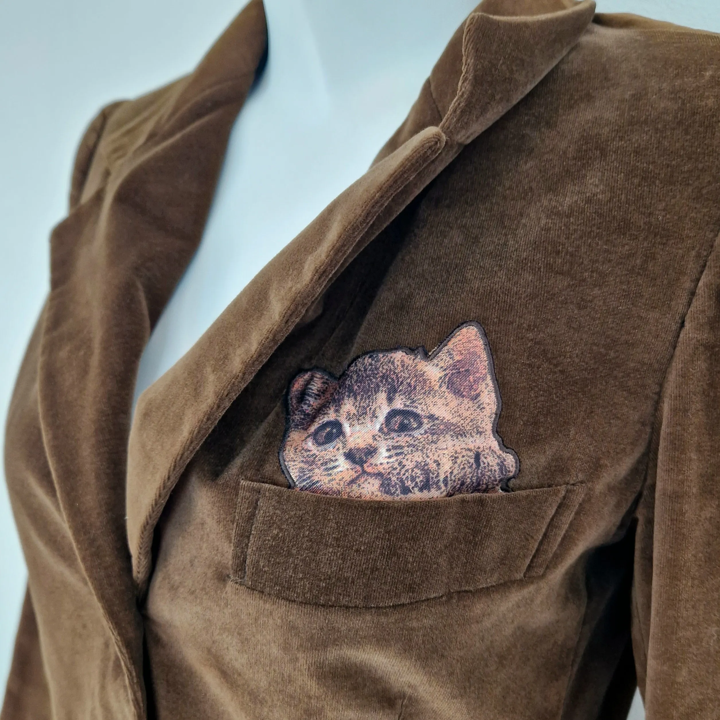 Blazer Moschino velluto gattini