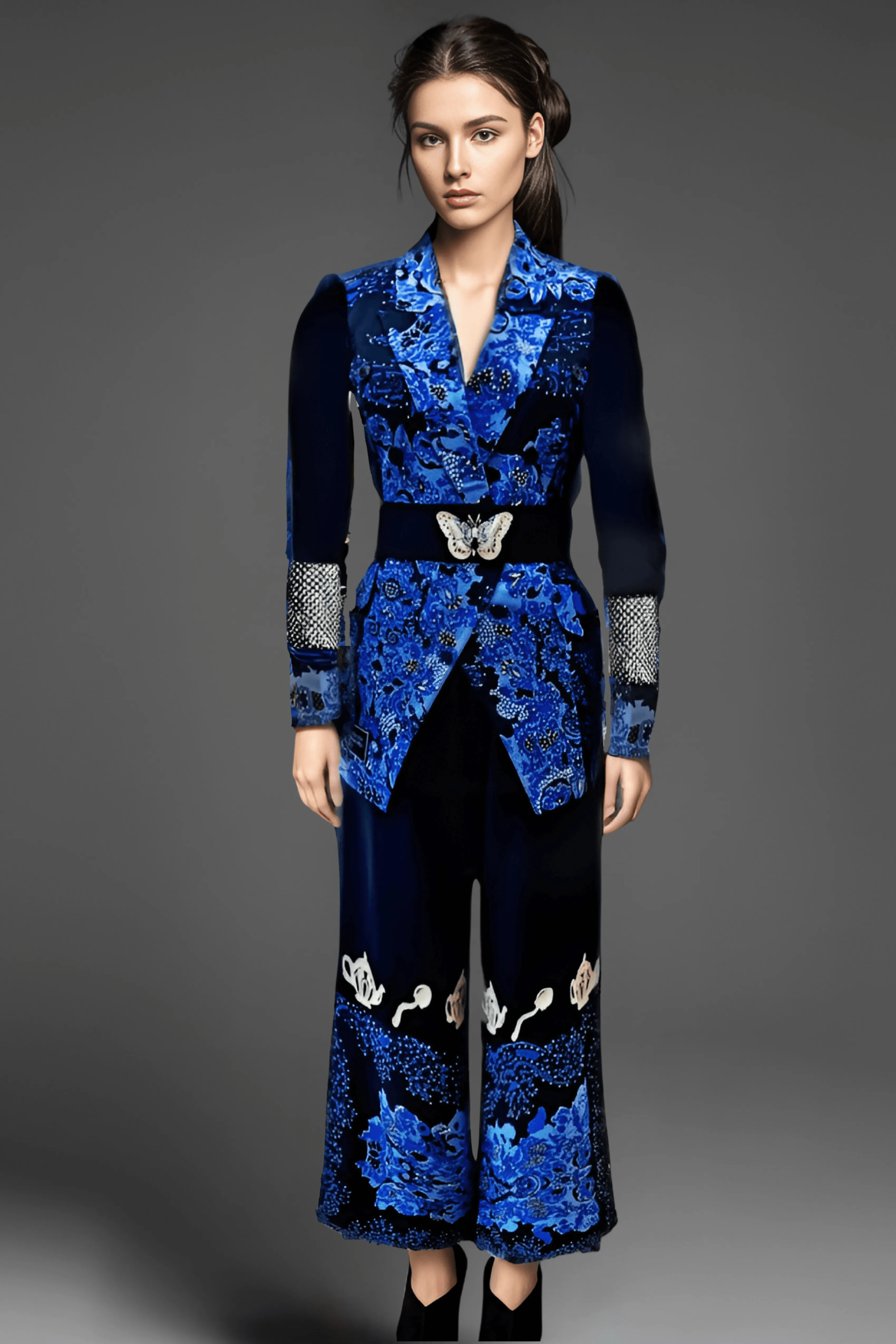 Blue Iris Blazer Set