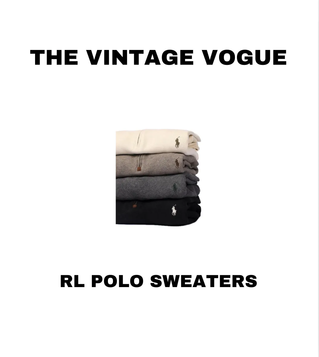 BRANDED RL POLO SWEATERS - 25 PIECES