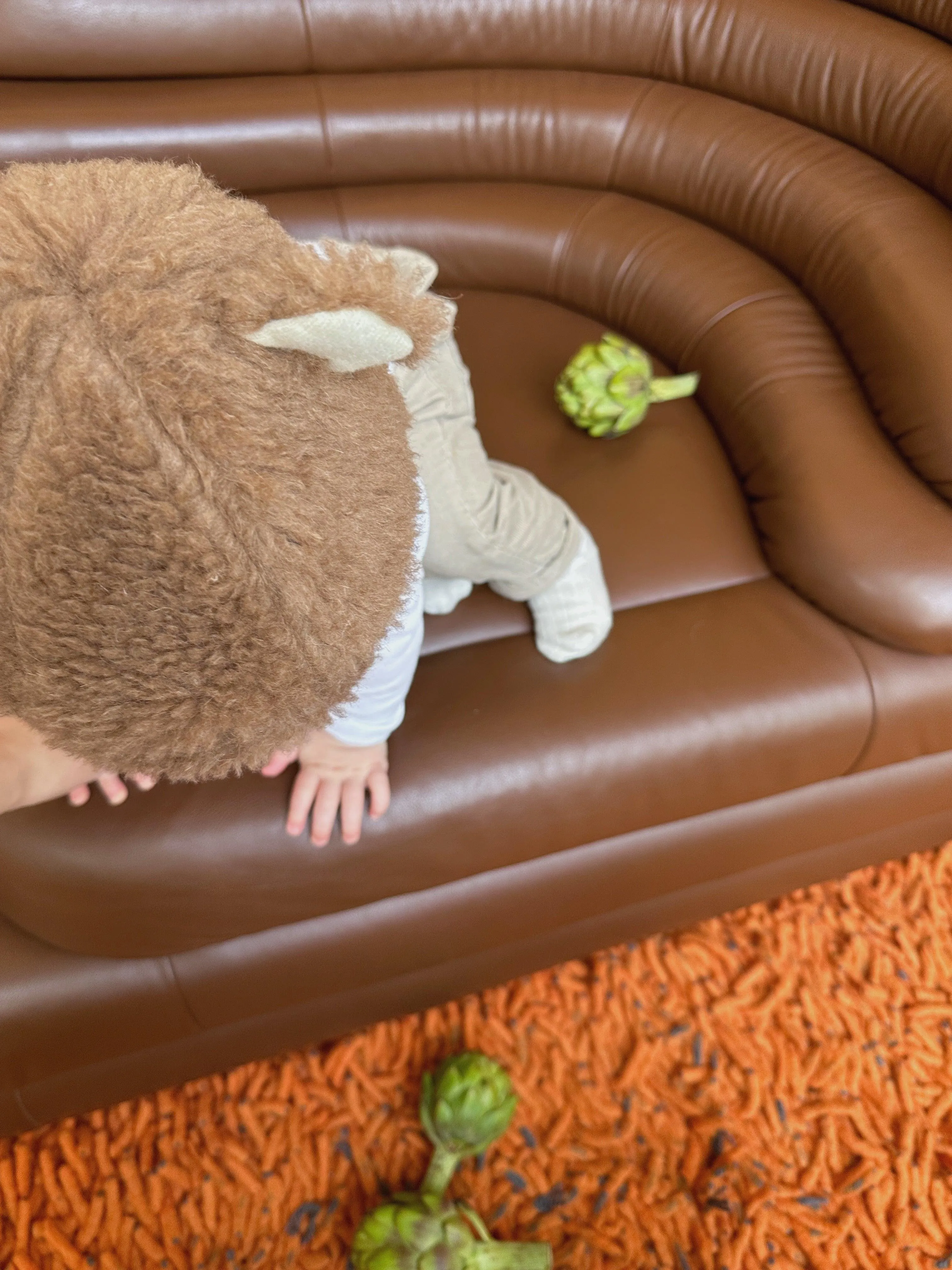 Brown Bear Woolen Baby Hat