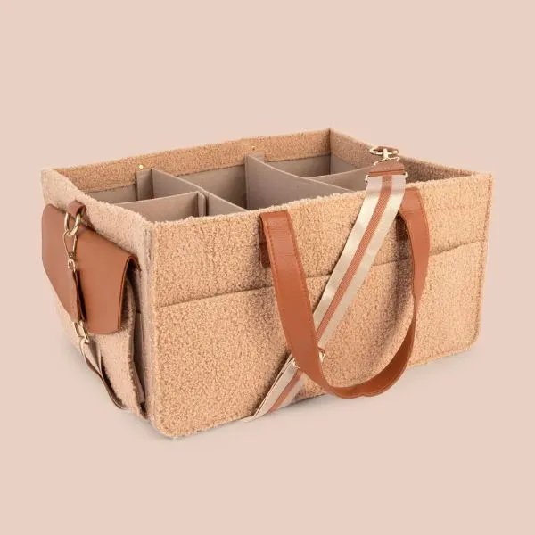 Bunnie Caddie Deluxe Nappy Organiser - Teddy Tan