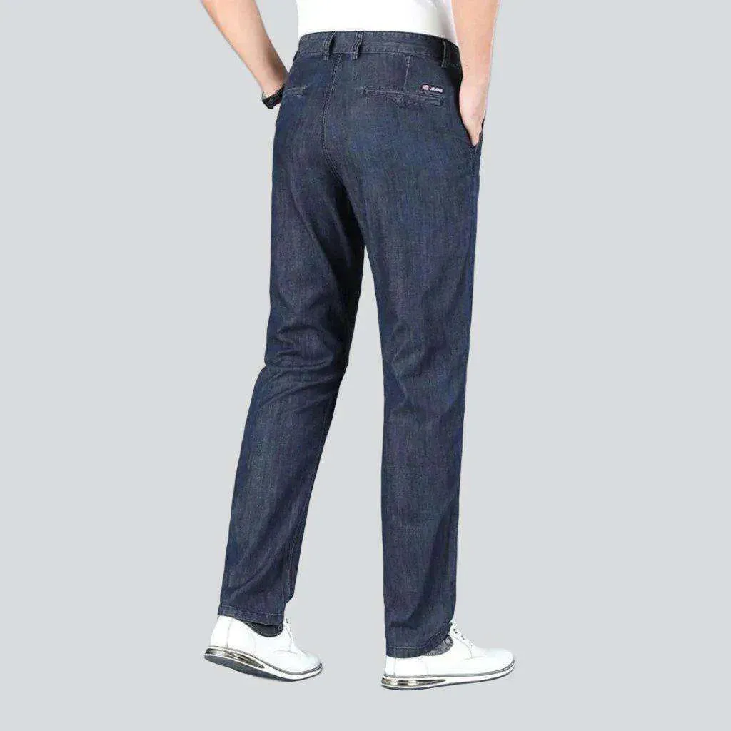 Business casual straight denim pants