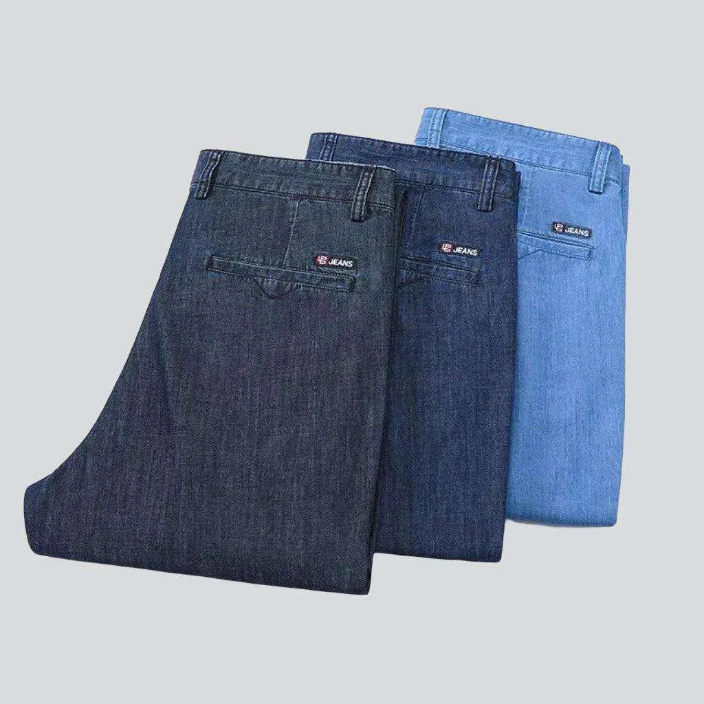 Business casual straight denim pants