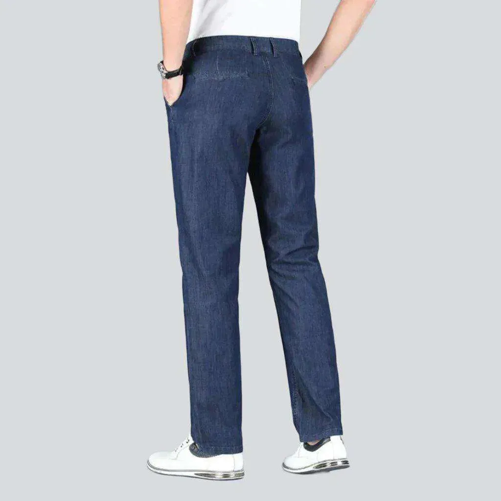 Business casual straight denim pants