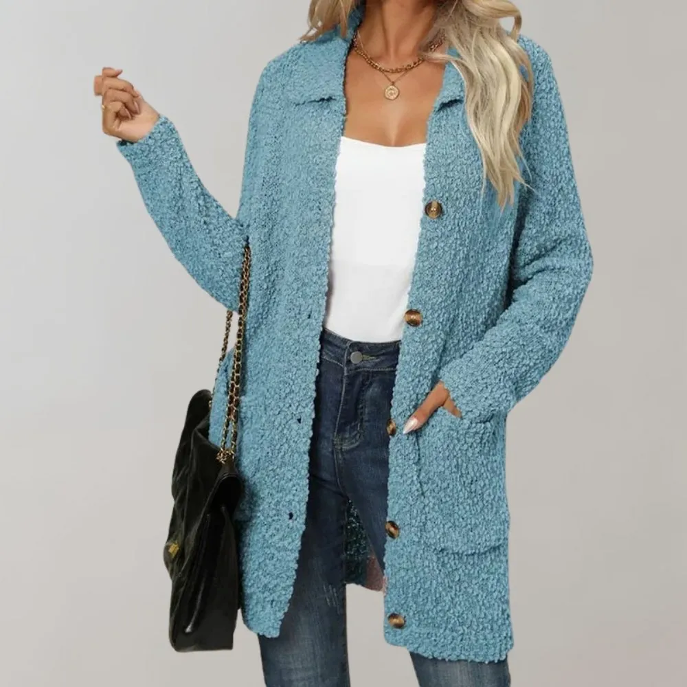 Buttoned Teddy Coat