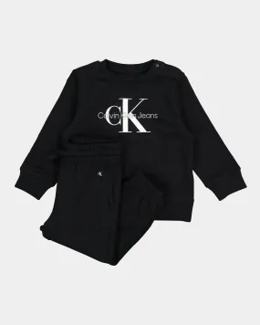 Calvin Klein Infants' Monogram Sweatshirt Set CK Black