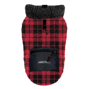 Canada Pooch Cool Factor Hoodie in Red Plaid