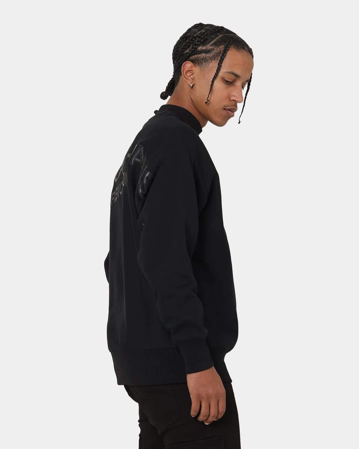 Carré 202X Mock Oversized Crewneck Black