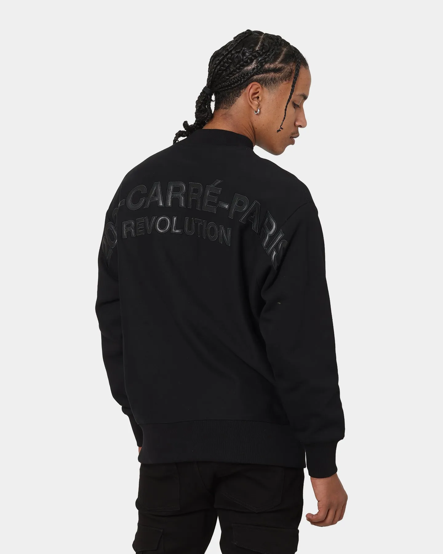 Carré 202X Mock Oversized Crewneck Black