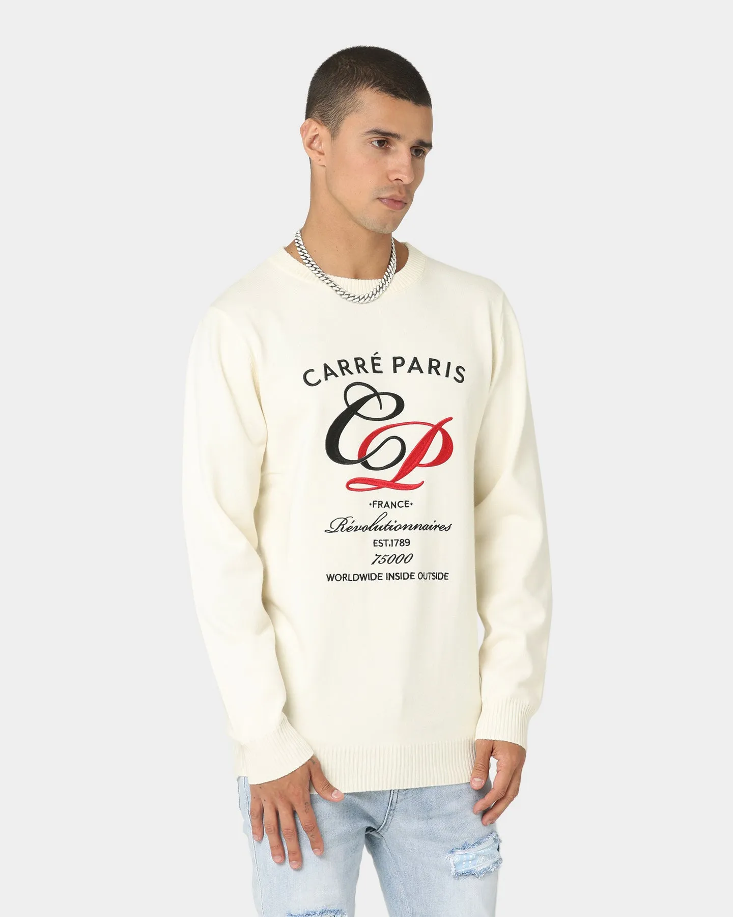 Carré Revolutionnaires Knit Sweater Off White