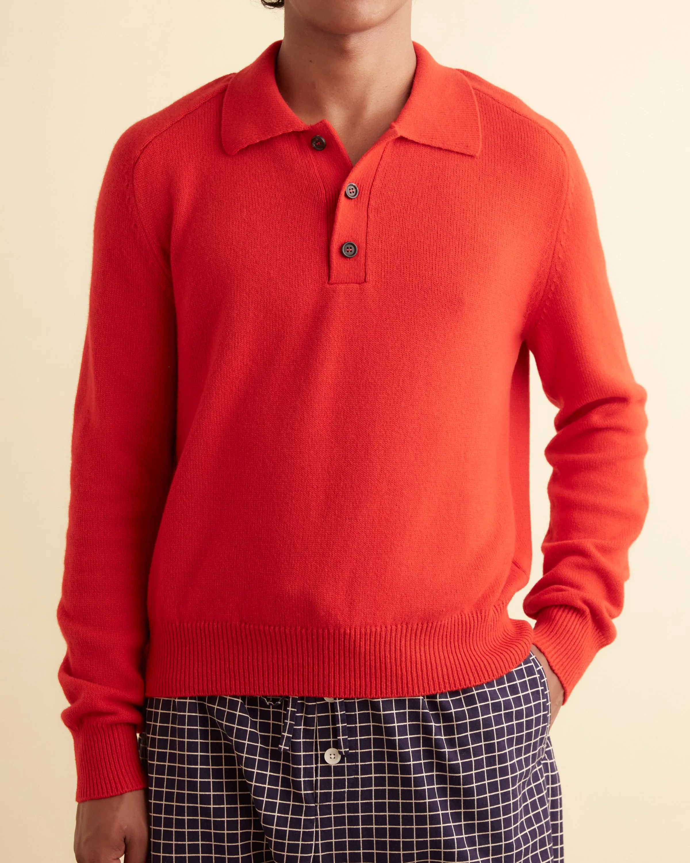 Cashmere Polo - Red