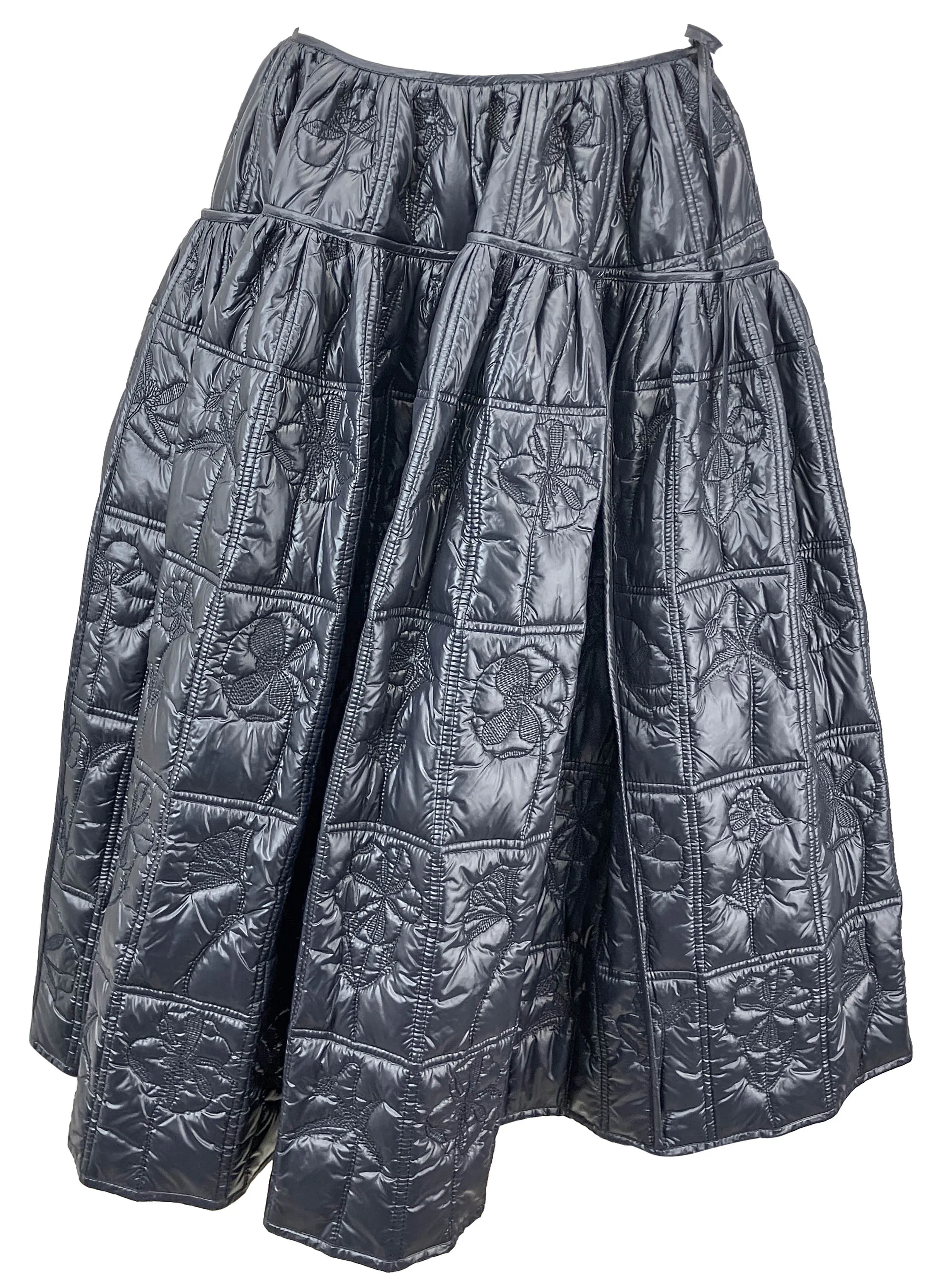 Cecile Bahnsen Rosie Quilted Skirt in Navy