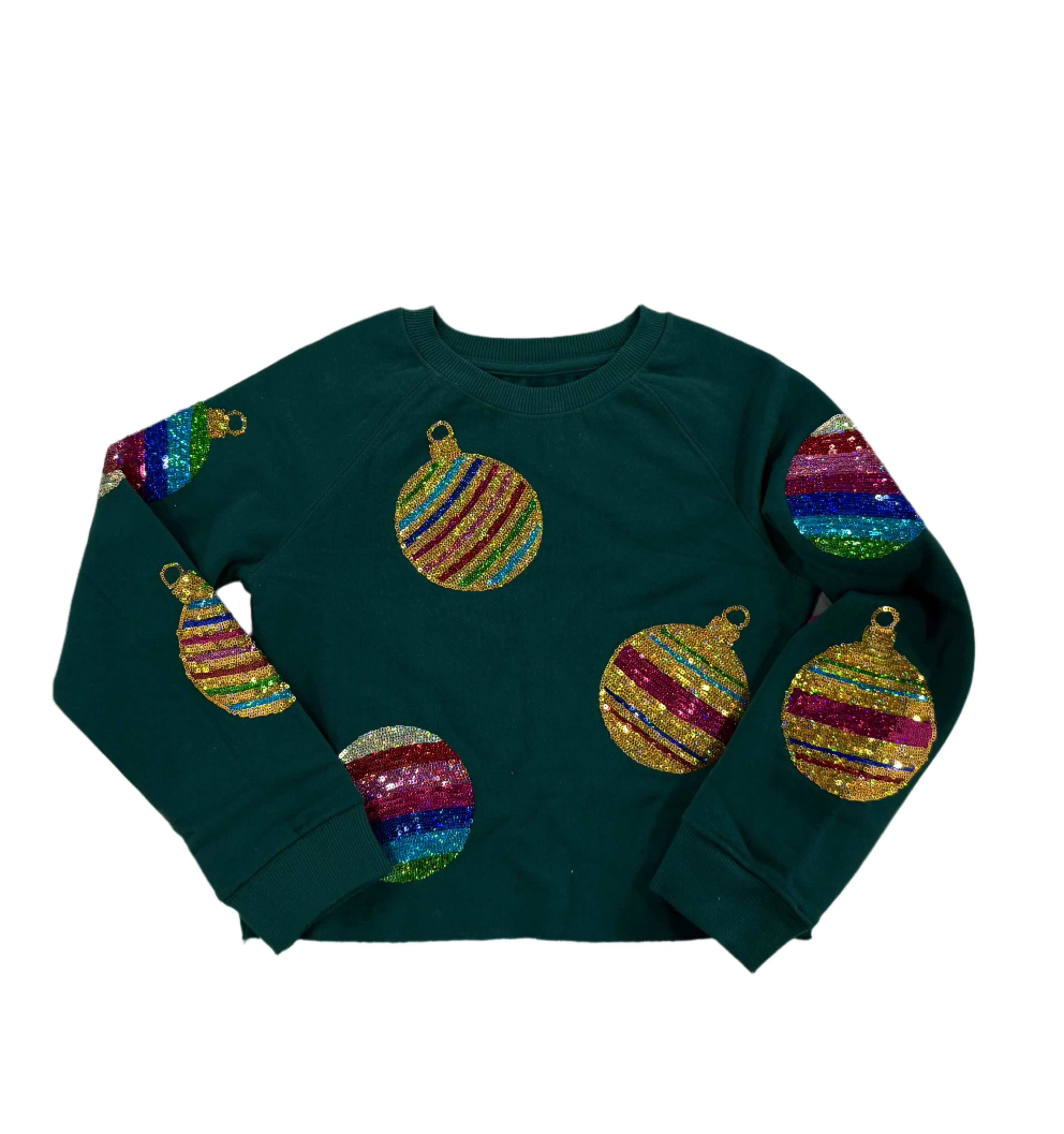 Christmas Ornament Crop Sweatshirt