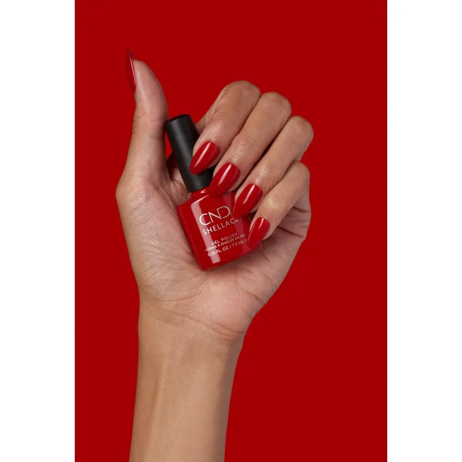 CND - Shellac Xpress5 Combo - Base, Top & Company Red (0.25 oz)