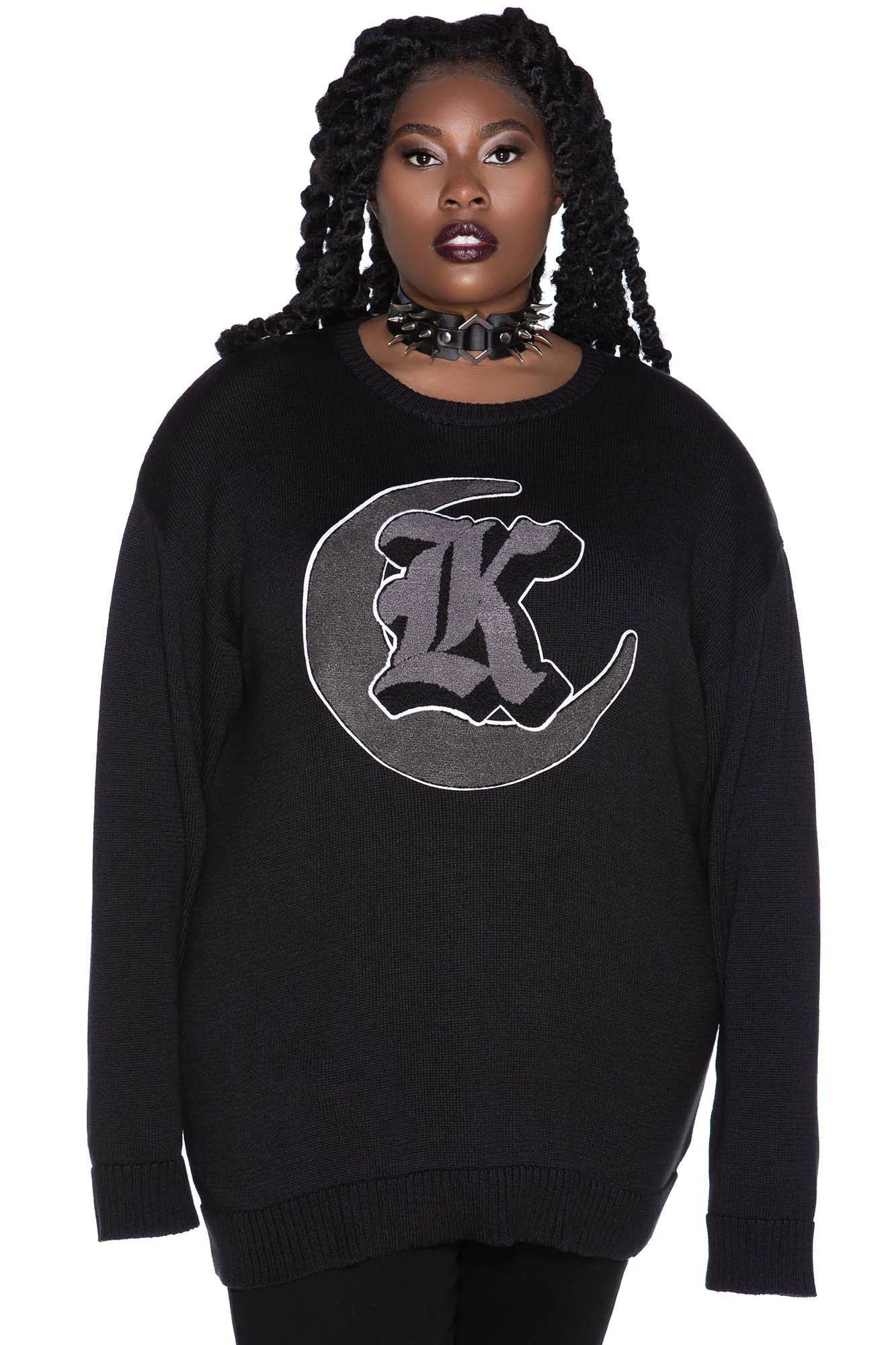 College Goth Knit Sweater