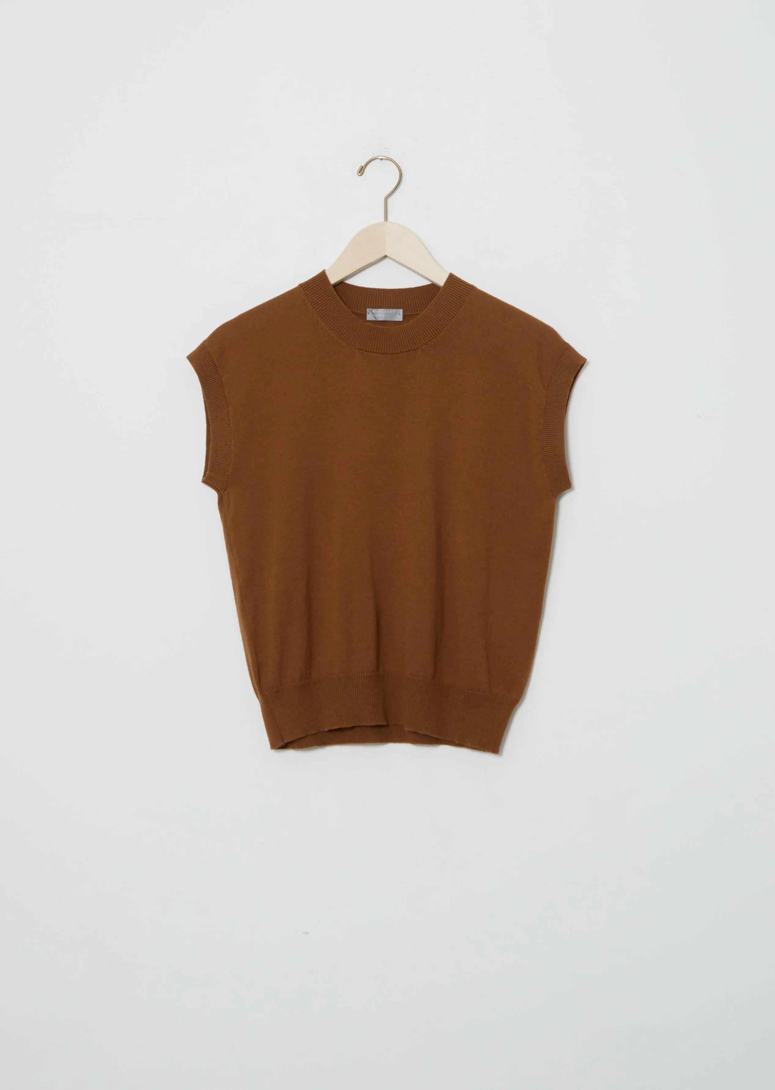 Cotton-Wool Cap Sleeve Jumper