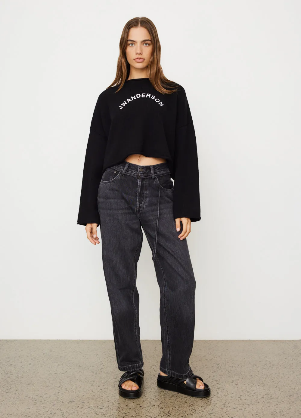 Cropped Arch Logo Jumper