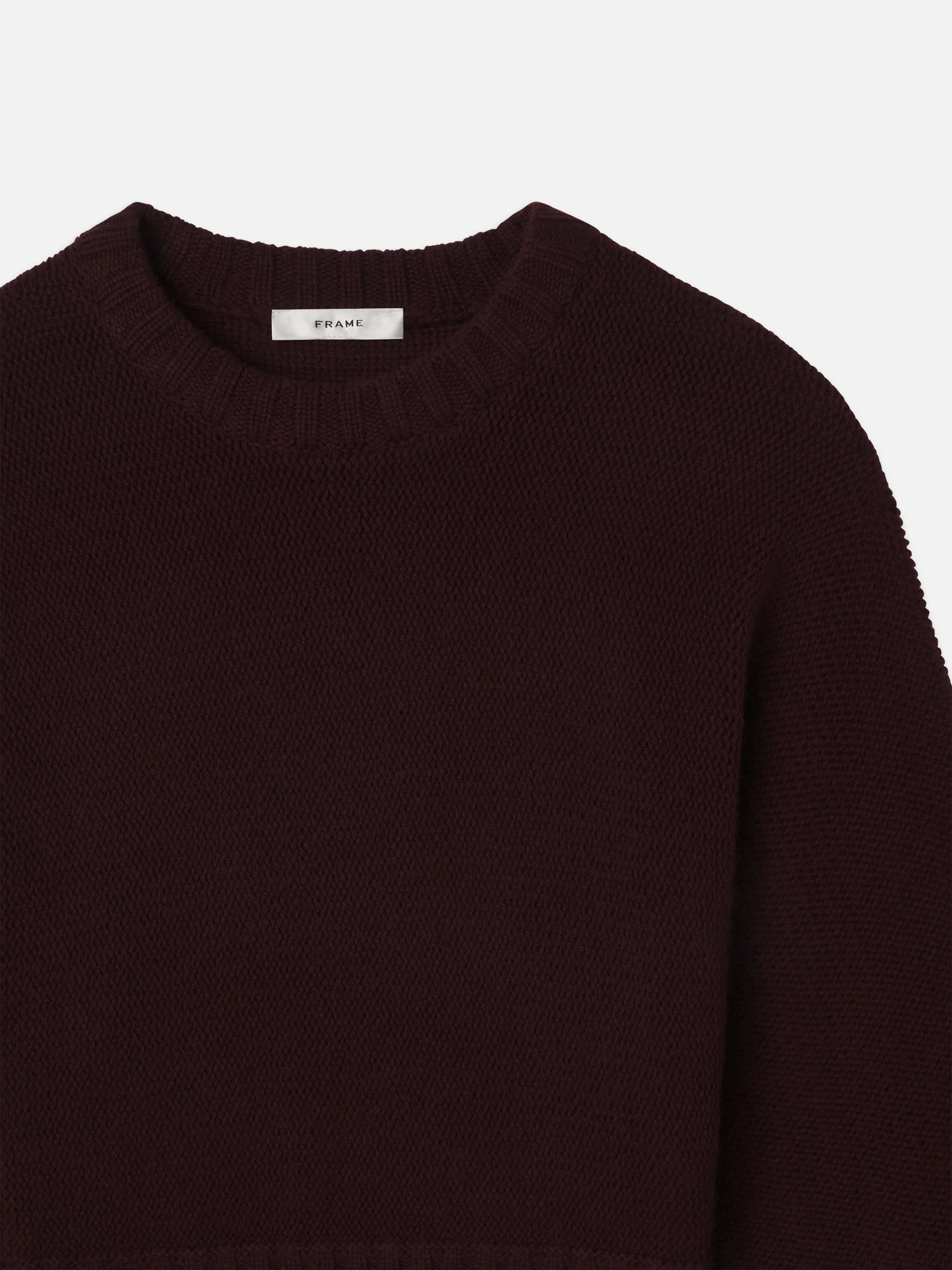 Dolman Crew Sweater -- Burgundy