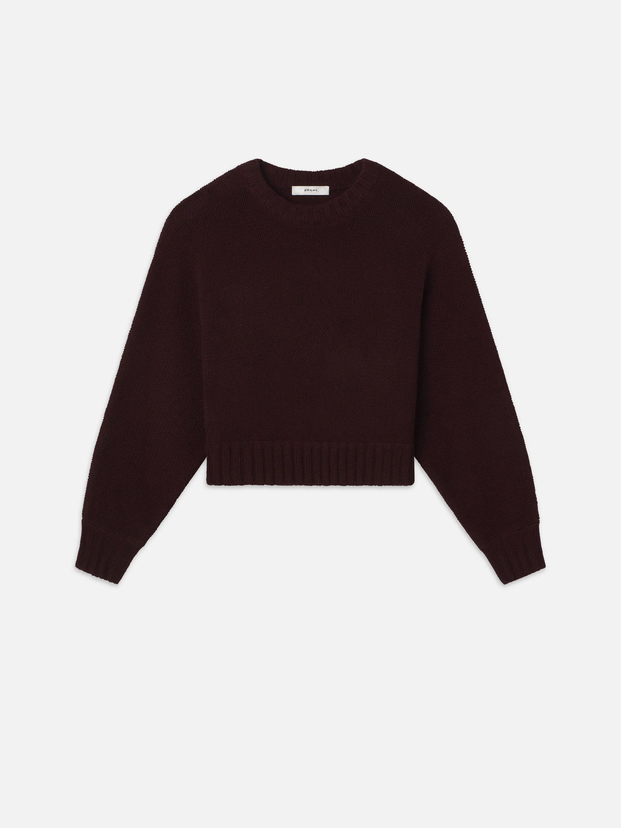 Dolman Crew Sweater -- Burgundy