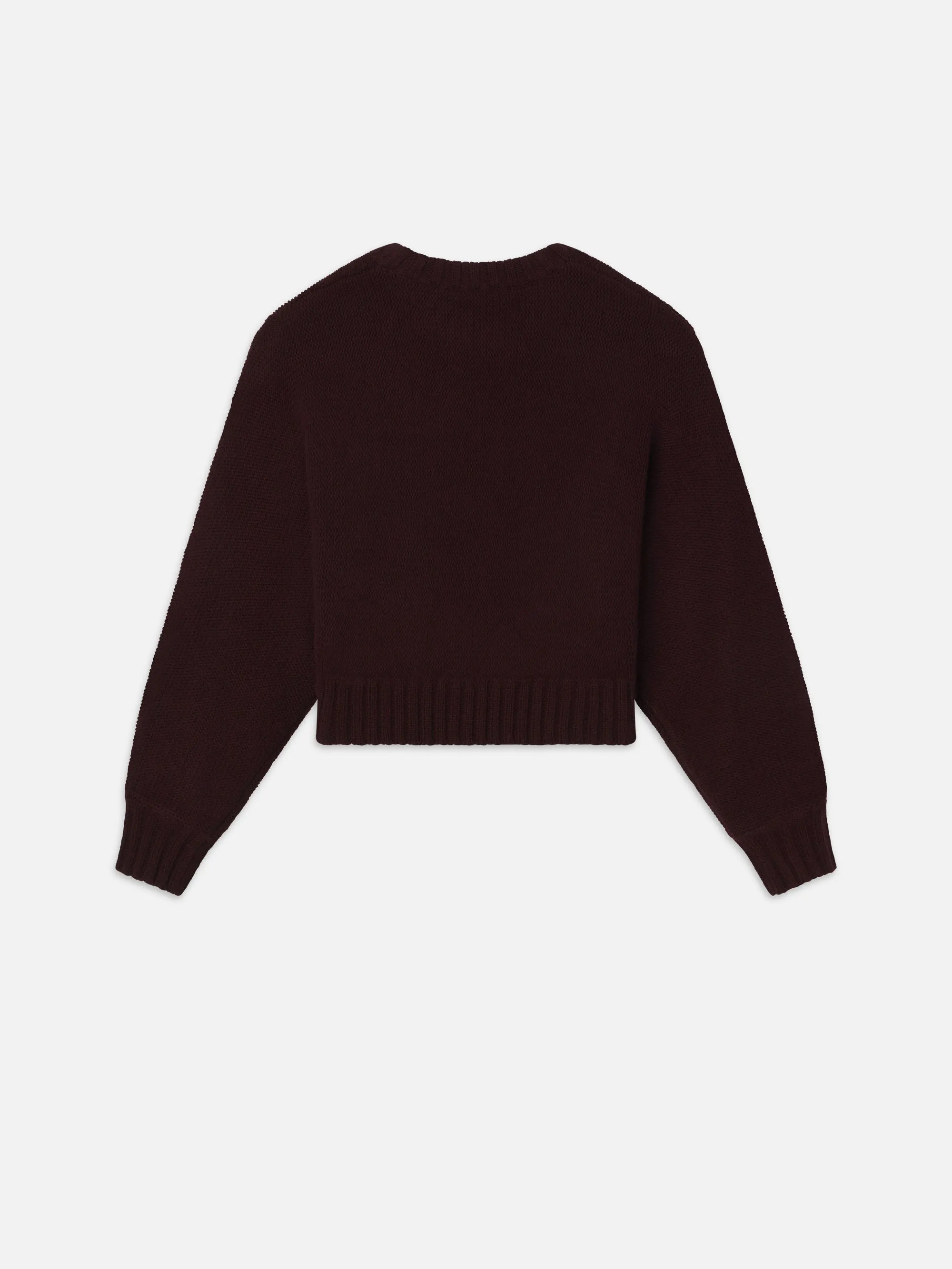 Dolman Crew Sweater -- Burgundy