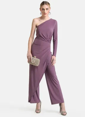 Draped One Shoulder Jumpsuit