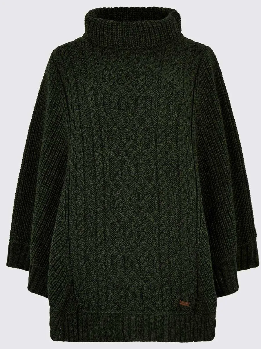 DUBARRY Kilronan Merino Poncho - Womens - Olive